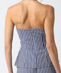 Strapless Striped Top