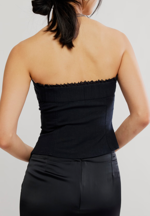 Black Corset Top by Free People