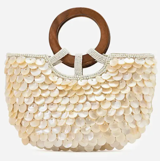 Seashell Top Handle or Crossbody Bag