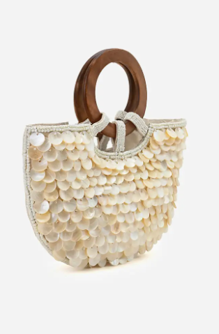 Seashell Top Handle or Crossbody Bag