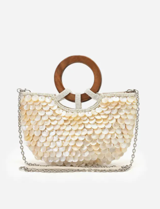 Seashell Top Handle or Crossbody Bag