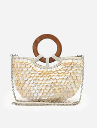 Seashell Top Handle or Crossbody Bag