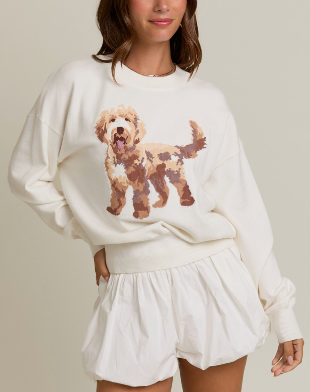 Golden Doodle Graphic Sweater