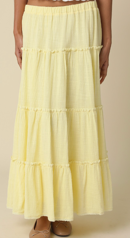Yellow Maxi Skirt