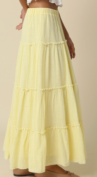 Yellow Maxi Skirt