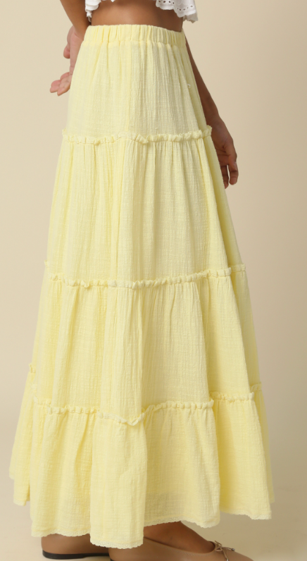Yellow Maxi Skirt