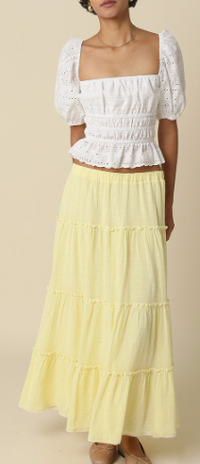 Yellow Maxi Skirt