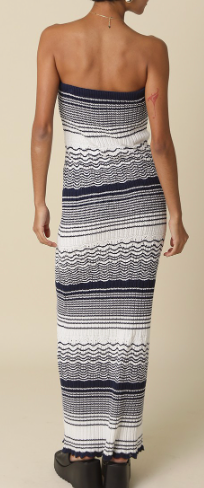 Strapless Sweater Maxi Dress
