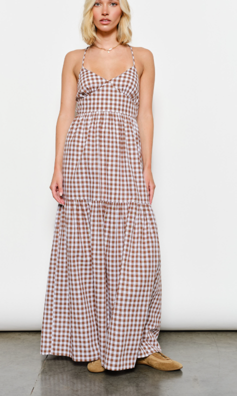 Plaid Maxi Dress