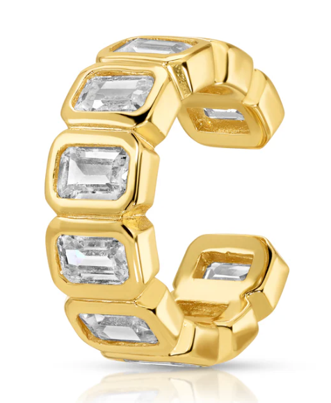 Simulated Diamond Ear Cuff by Jurate