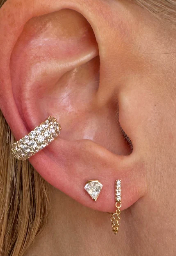 Leona Silhouette Cut Stud Earrings by Jurate