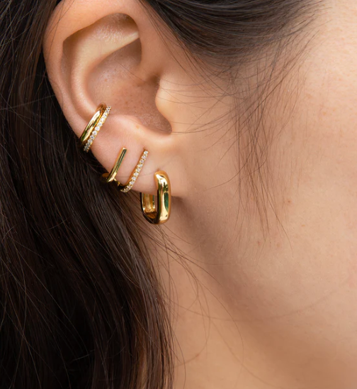 Bar Stud Earrings by Jurate