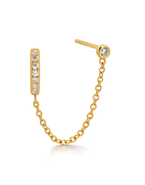 Double Piercing Earring by Jurate