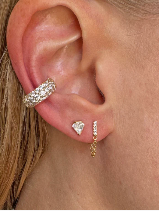 Bar Chain Earring by Jurate