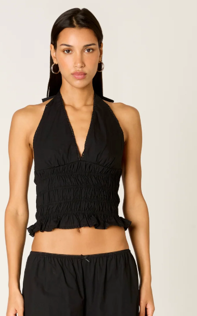 Black Halter Top by NIA
