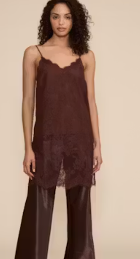 Gabrielle Long Lace Top by Lucy Paris