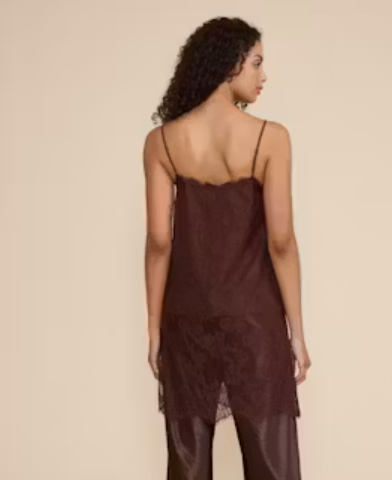 Gabrielle Long Lace Top by Lucy Paris