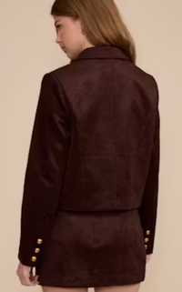 Brown Suede Jacket by Lucy Paris