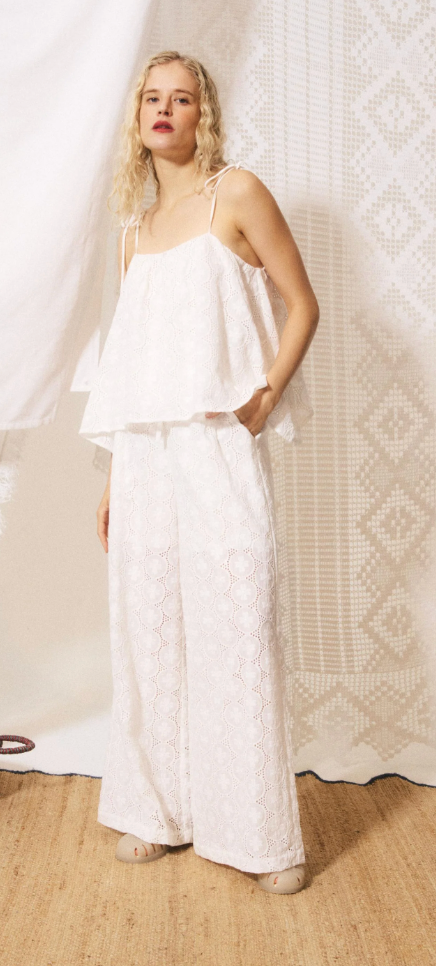 Eyelet Pants by FRNCH