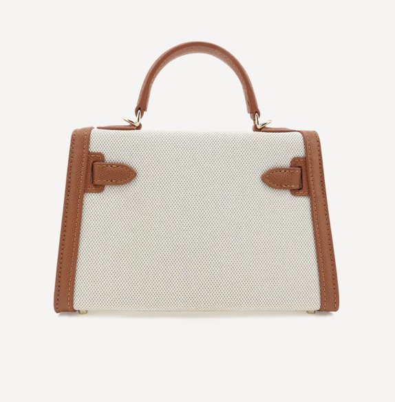 Brown and Canvas Bag by Billini