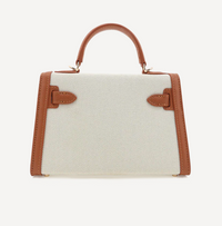 Brown and Canvas Bag by Billini