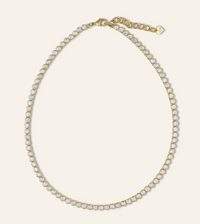Bezel Tennis Necklace by HART