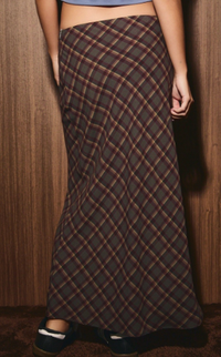 Plaid Maxi Skirt