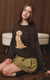 Golden Retriever Graphic Sweater