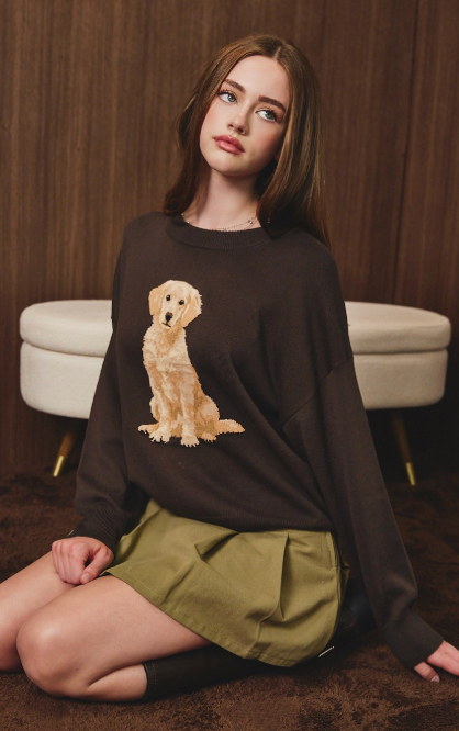 Golden Retriever Graphic Sweater