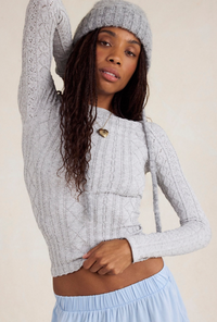 So Soft Seamless Modal Cable Knit top by Free People