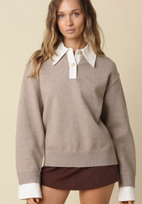 Collar Knit Sweater