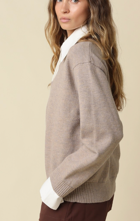 Collar Knit Sweater