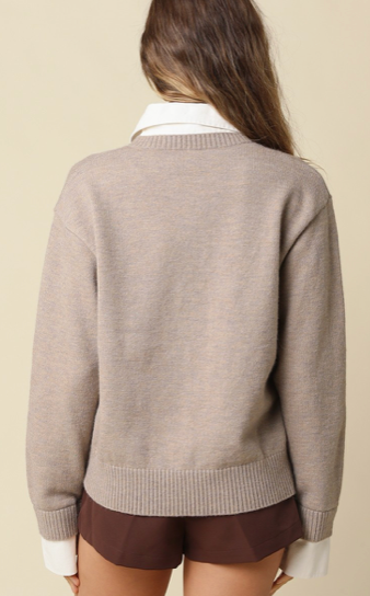 Collar Knit Sweater