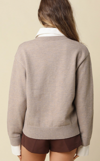 Collar Knit Sweater