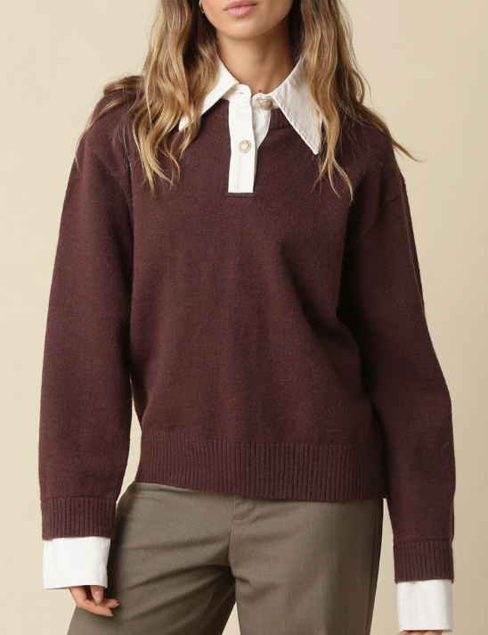 Collar Knit Sweater