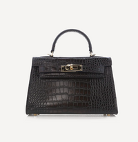 Dark Brown Faux Croc by Billini