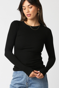 Long Sleeve Top (available in black or brown)