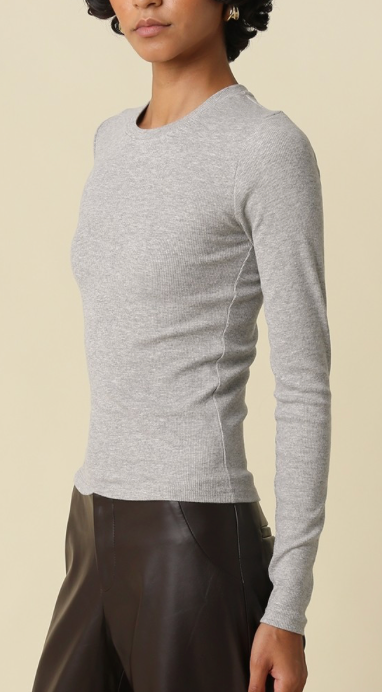 Long Sleeve Top (available in grey, light brown, and dark brown)