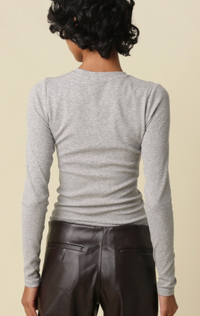 Long Sleeve Top (available in grey, light brown, and dark brown)