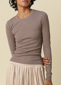 Long Sleeve Top (available in grey, light brown, and dark brown)