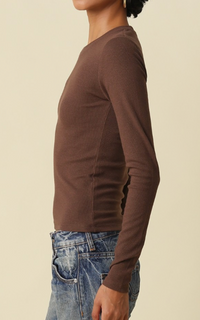 Long Sleeve Top (available in grey, light brown, and dark brown)