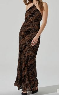 Briotte Halter Printed Maxi Dress by ASTR the Label