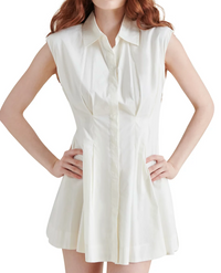 Maisha Dress in White by Steve Madden