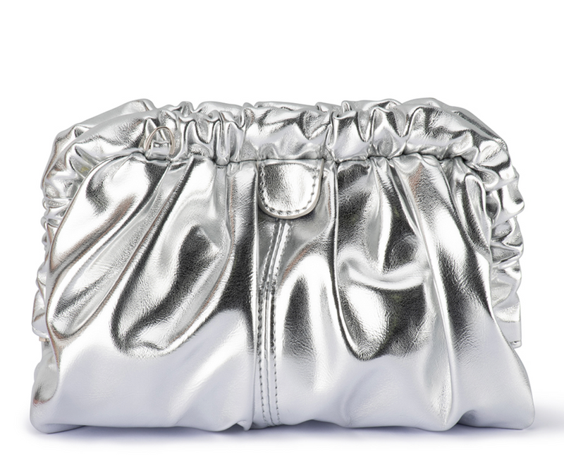 Metallic Clutch/Crossbody By Olga Berg