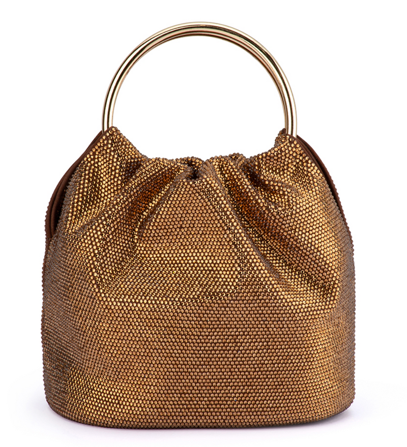 Bronze Sequin bag by Olga Berg