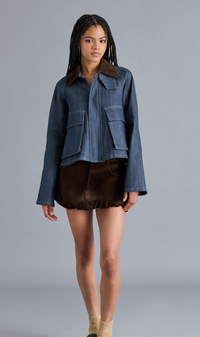Justina Jacket with Suede Collar by Steve Maddem