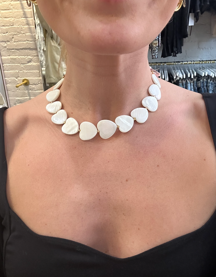 Mother of Pearl Choker by Kimberly Aman