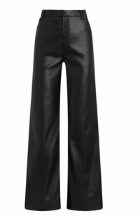 The Black Mia Vegan Leather Trouser Pant by Joe's Jeans