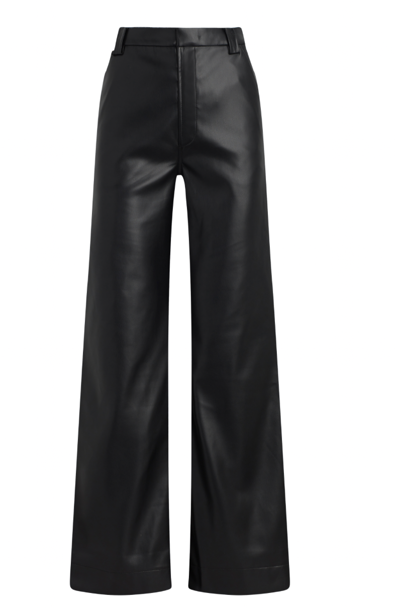 The Black Mia Vegan Leather Trouser Pant by Joe's Jeans