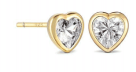 Heart Stud Earring by Jurate